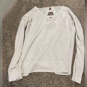 White workout coverup